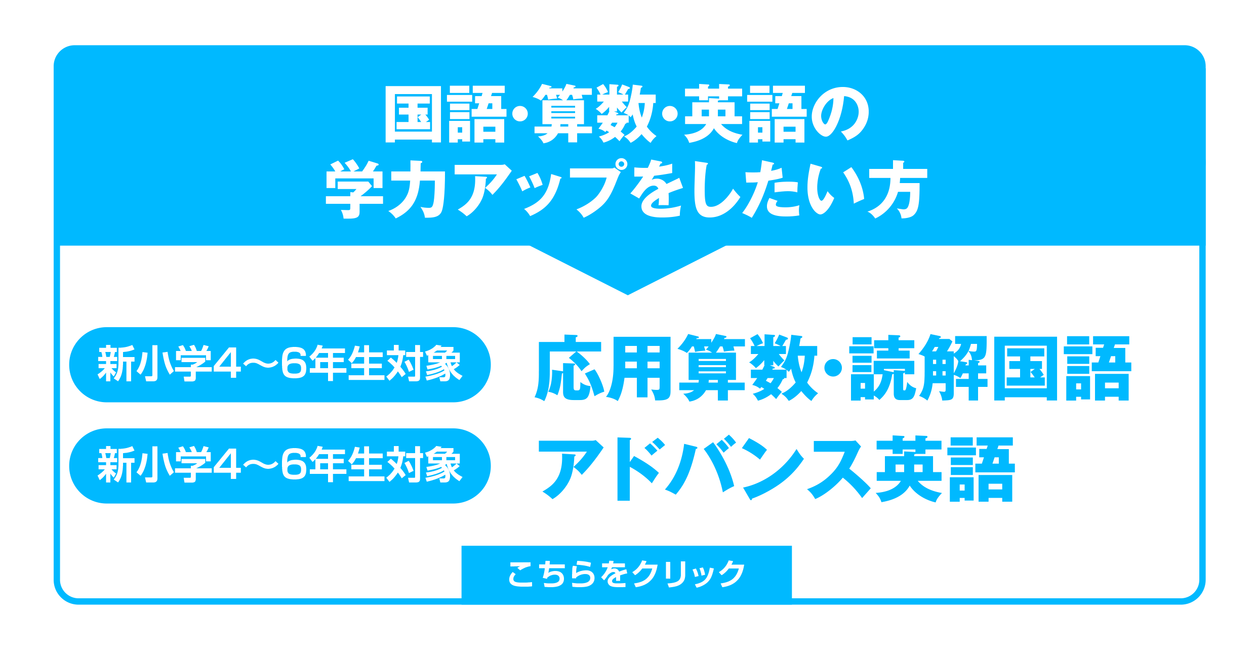 国語・算数・英語の学力アップをしたい方